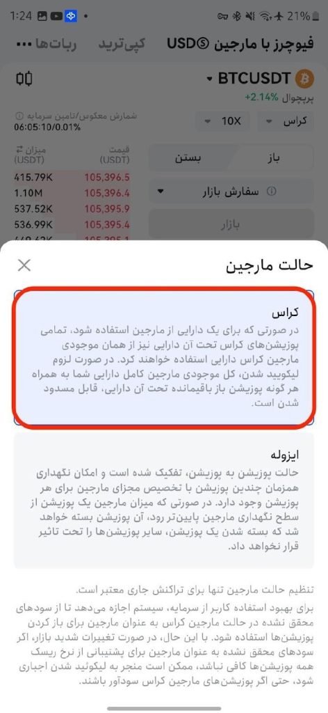 مارجین ایزوله و کراس - کراس