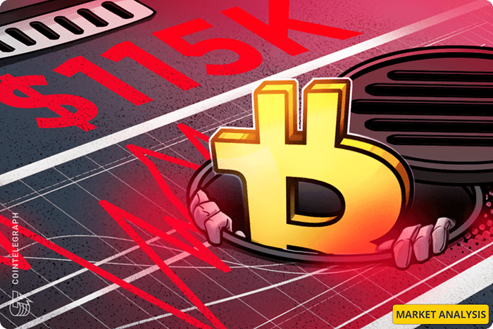 هشدار معامله‌گران بیت‌کوین: آیا ۱۲۳ هزار دلار سقف بود؟ قیمت BTC چقدر می‌تواند کاهش یابد؟